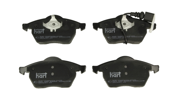 Kit de plaquettes de frein, frein à disque HART 221 640