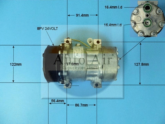 Compresseur, climatisation AUTO AIR GLOUCESTER 14-8215P