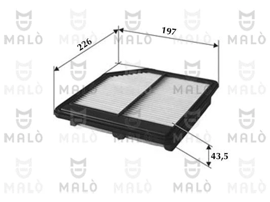 Filtre à air AKRON-MALÒ 1500420