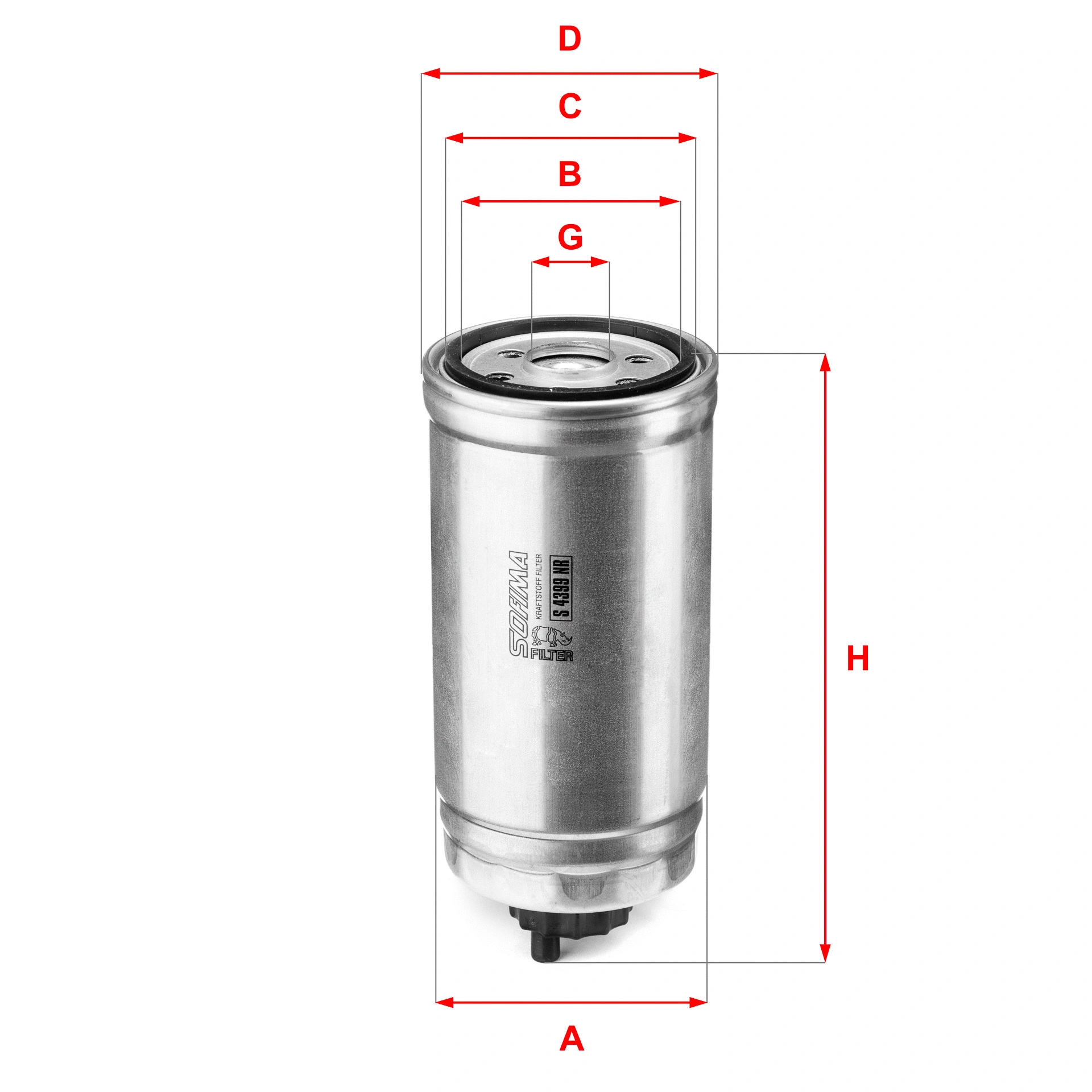 Filtre à carburant SOFIMA S 4399 NR