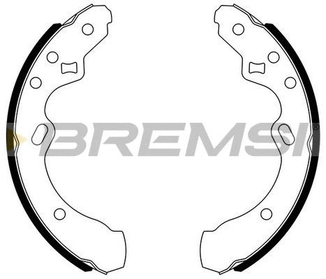 Jeu de mâchoires de frein BREMSI GF0776