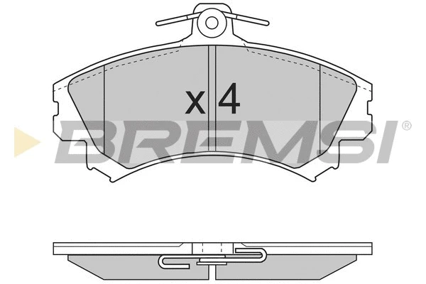 Kit de plaquettes de frein, frein à disque BREMSI BP2702