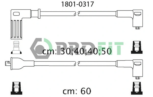 Kit de câbles d'allumage PROFIT 1801-0317