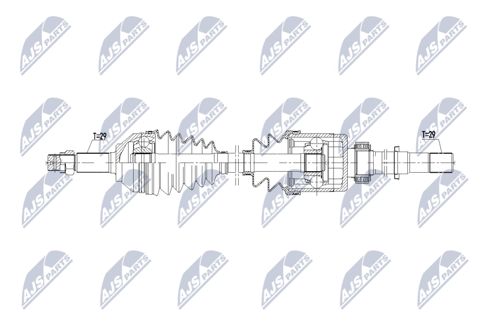 Arbre de transmission NTY NPW-NS-171