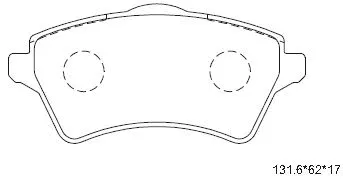 Kit de plaquettes de frein, frein à disque ASIMCO KD6799