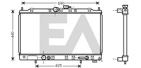 Radiateur, refroidissement du moteur EACLIMA 31R51063