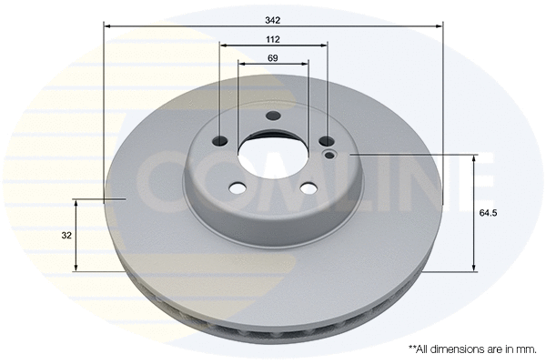 Disque de frein COMLINE ADC5031V