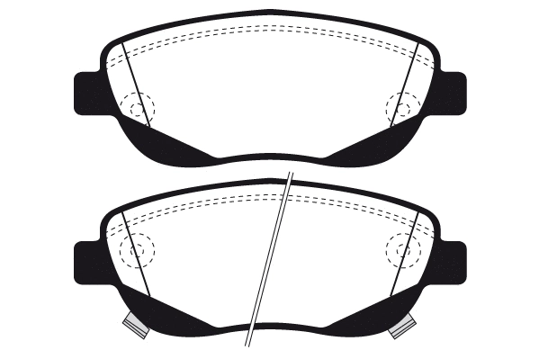 Kit de plaquettes de frein, frein à disque Technika 01886