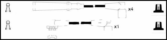 Kit de câbles d'allumage LEMARK HOES1179