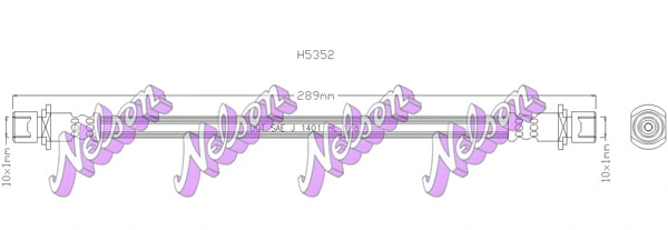 Flexible de frein BROVEX-NELSON H5352