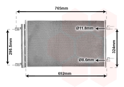 Condenseur, climatisation VAN WEZEL 37015704