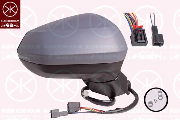 Rétroviseur extérieur KLOKKERHOLM 00421048