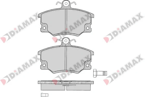Kit de plaquettes de frein, frein à disque DIAMAX N09628