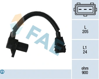 Capteur d'angle, vilebrequin FAE 79355