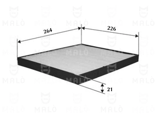 Filtre, air de l'habitacle AKRON-MALÒ 1530211