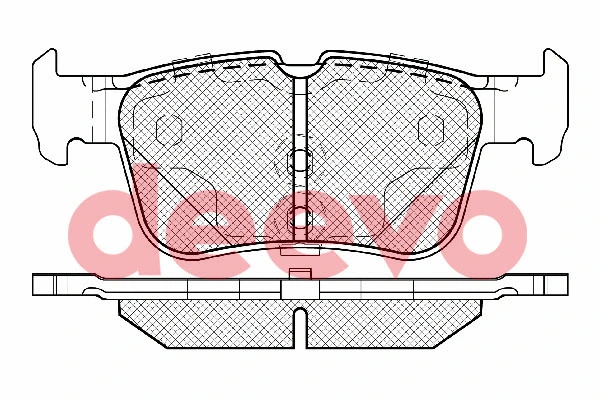 Kit de plaquettes de frein, frein à disque DEEVO BP85320