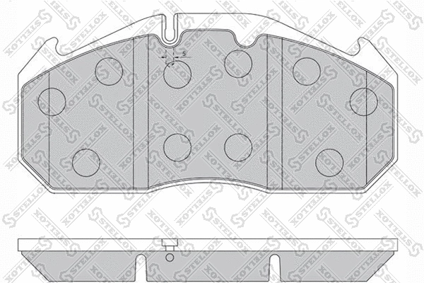 Kit de plaquettes de frein, frein à disque STELLOX 85-01405-SX