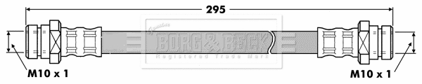 Flexible de frein BORG & BECK BBH7452