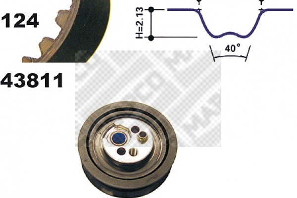 Kit de courroie crantée MAPCO 23811