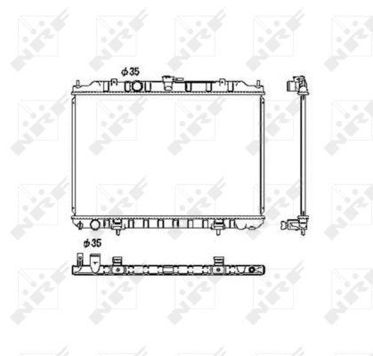 Radiateur, refroidissement du moteur NRF 53452