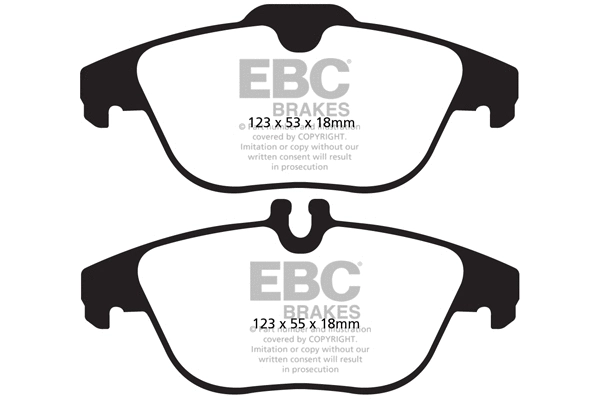 Kit de plaquettes de frein, frein à disque EBC Brakes DP32012C