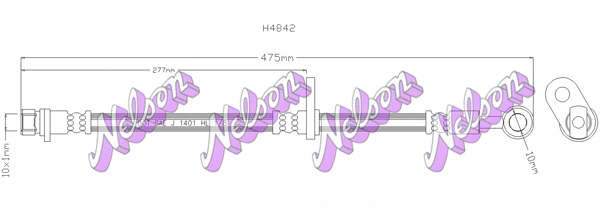 Flexible de frein KAWE H4842