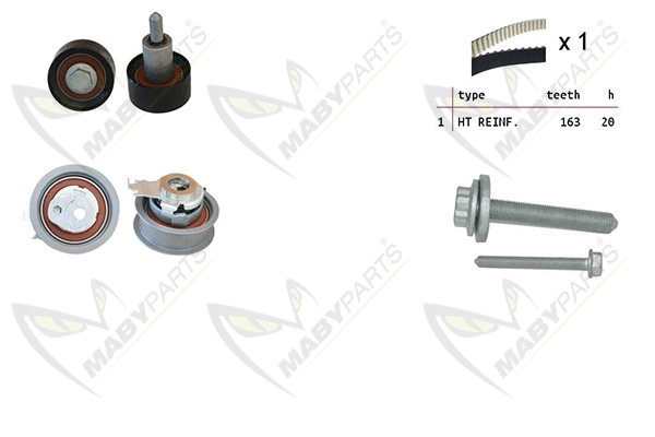 Kit de courroie crantée MABYPARTS OBK010117