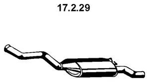 Silencieux arrière EBERSPÄCHER 17.2.29