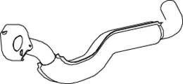 Tuyau d'échappement DINEX 74131
