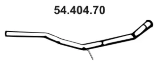 Tuyau d'échappement EBERSPÄCHER 54.404.70