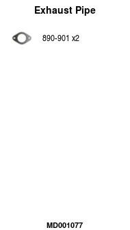 Tuyau d'échappement FA1 MD001077