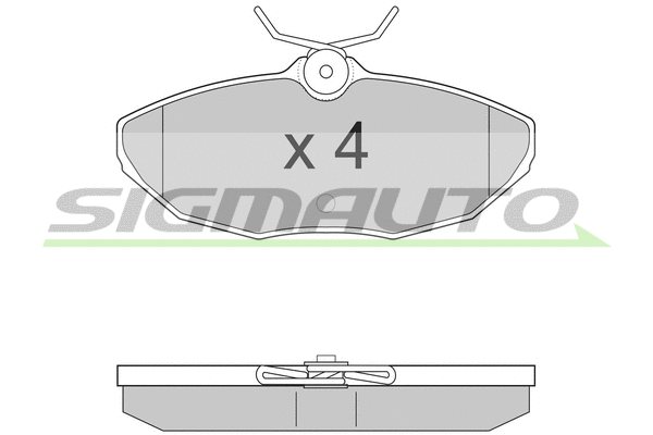 Kit de plaquettes de frein, frein à disque SIGMAUTO SPA934