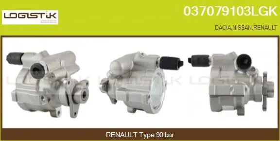 Pompe hydraulique, direction LGK 037079103LGK