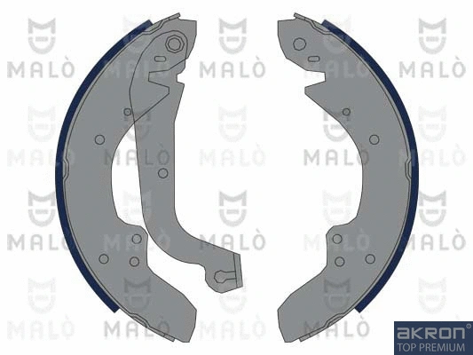 Jeu de mâchoires de frein AKRON-MALÒ 1390359