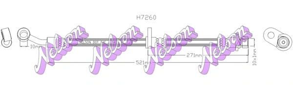 Flexible de frein KAWE H7260