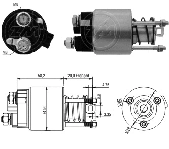Contacteur, démarreur ZM ZM 1-397