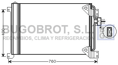 Condenseur, climatisation BUGOBROT 62-IV5081