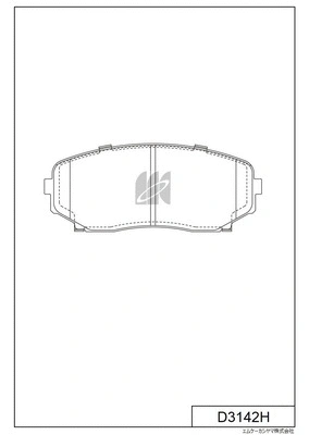 Kit de plaquettes de frein, frein à disque MK Kashiyama D3142H