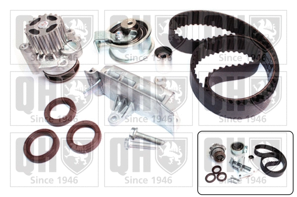 Pompe à eau + kit de courroie crantée QUINTON HAZELL QBPK5831