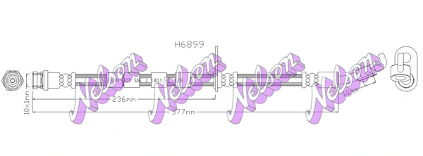 Flexible de frein KAWE H6899