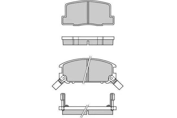 Kit de plaquettes de frein, frein à disque E.T.F. 12-0325