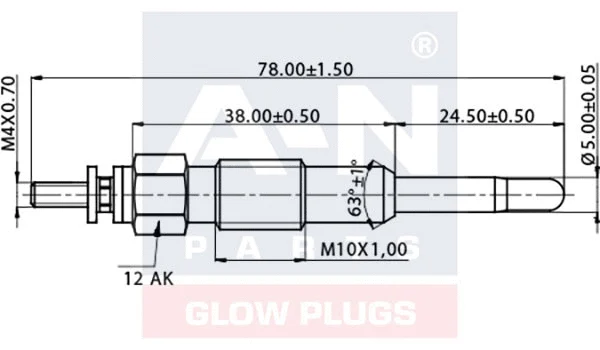Bougie de préchauffage A-N PARTS A-N079354