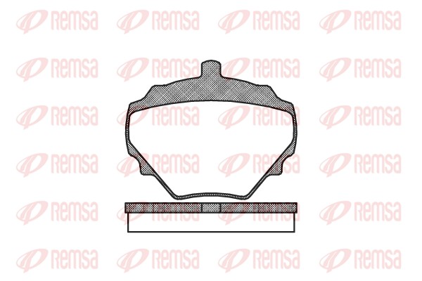 Kit de plaquettes de frein, frein à disque REMSA 0052.10
