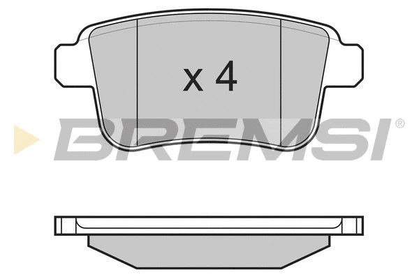 Kit de plaquettes de frein, frein à disque BREMSI BP3368