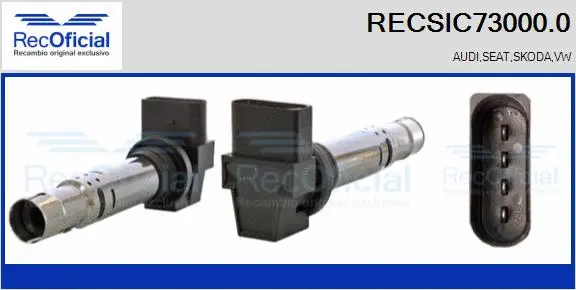Bobine d'allumage RECOFICIAL RECSIC73000.0
