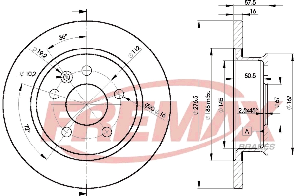 Disque de frein FREMAX BD-3115