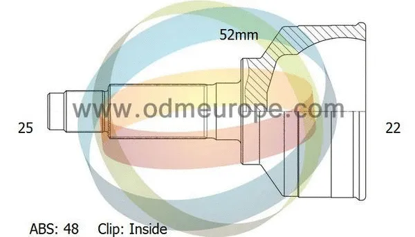 Jeu de joints, arbre de transmission 4X4 ESTANFI EST-12-080657