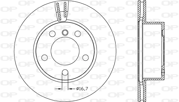 Disque de frein OPEN PARTS BDR2621.20