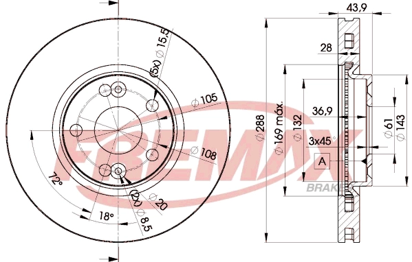Disque de frein FREMAX BD-6029