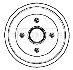 Tambour de frein BORG & BECK BBR7054